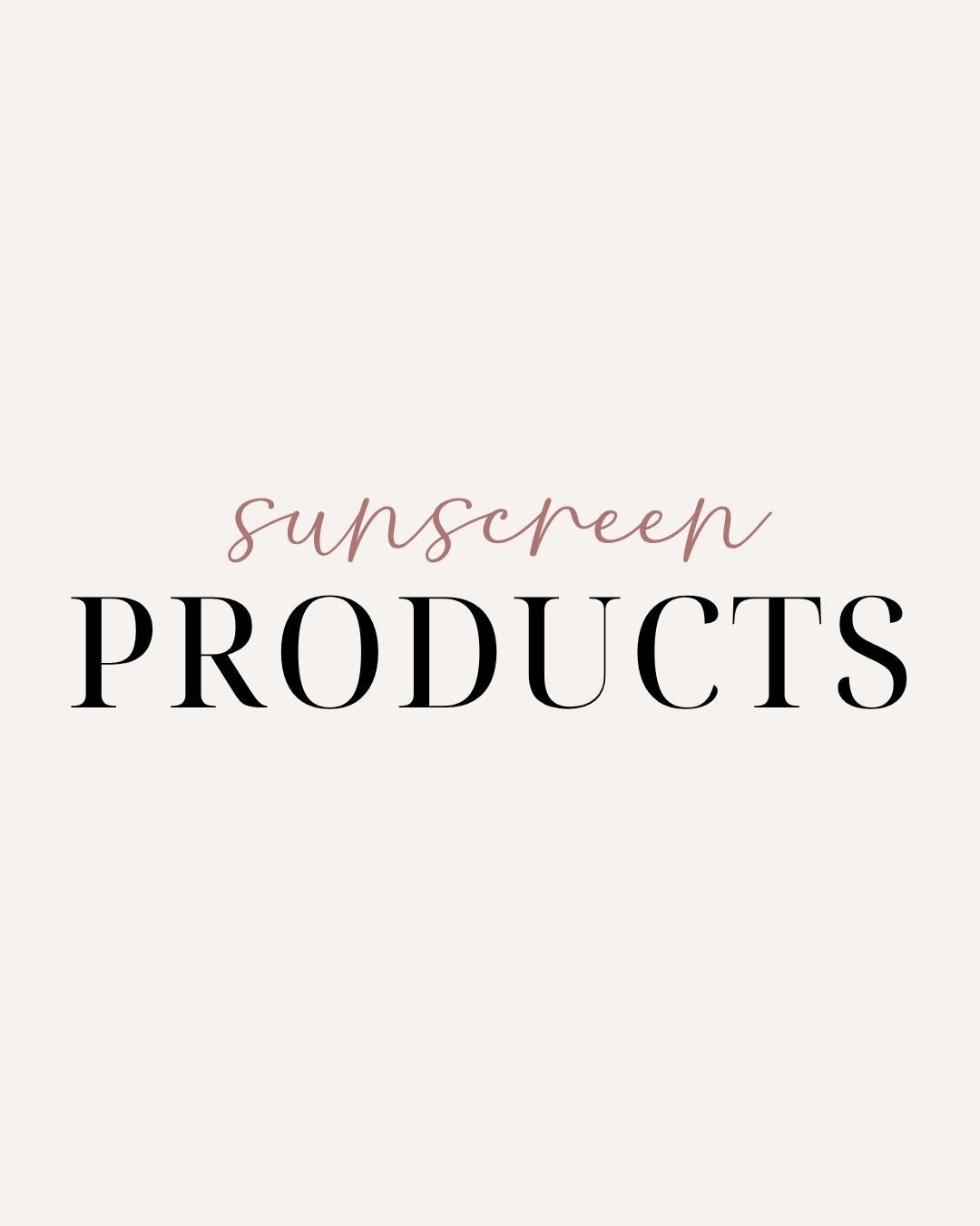 Sunscreen